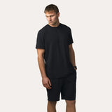 Equinox Short Sleeve Sleepwear Set — Jet Black